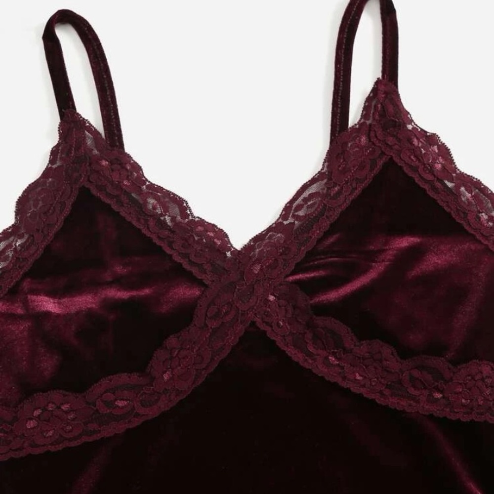 Solid Ruched Drawstring Velvet Dress - Picture 4 of 5